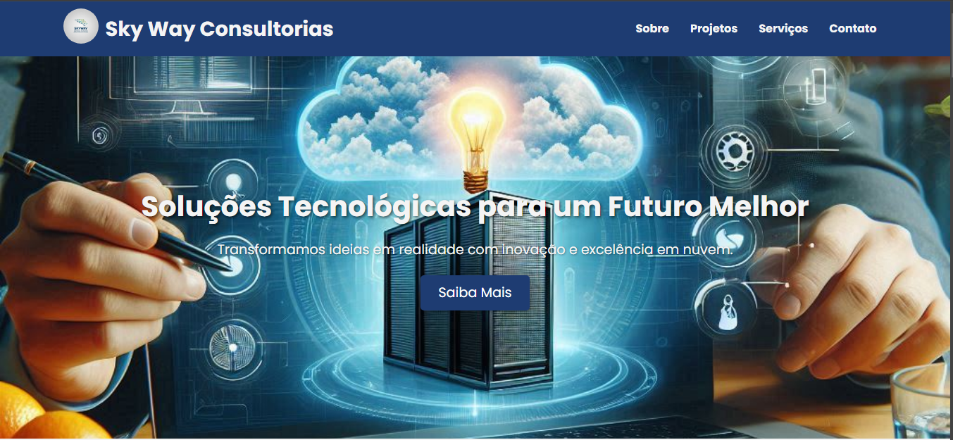 Imagem da Landing Page do Projeto